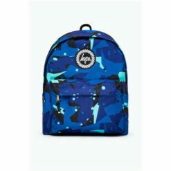 Hype. Blue Geo Camo Backpack -Hype Shop unnamed file 1653