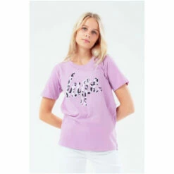 Hype. Kids Purple Animal Script T-Shirt -Hype Shop unnamed file 169