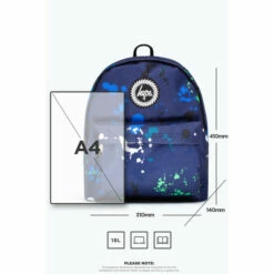 Hype. Large Blue Splat Backpack -Hype Shop unnamed file 1712