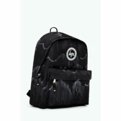 Hype. Black Mono Wave Drip Backpack -Hype Shop unnamed file 1745