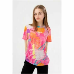 Hype. Girls Pink Marker Scribble Script T-Shirt -Hype Shop unnamed file 175