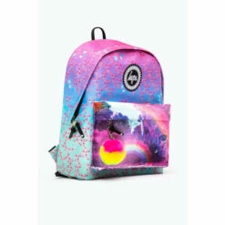 Hype. Pink & Blue Gradient Rainbow Backpack -Hype Shop unnamed file 1804