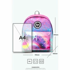 Hype. Pink & Blue Gradient Rainbow Backpack -Hype Shop unnamed file 1806