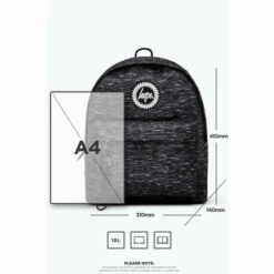 Hype. Black Space Dye Backpack -Hype Shop unnamed file 1821