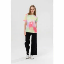 Hype. Girls Pastel Spray Paint Script T-Shirt -Hype Shop unnamed file 183