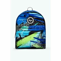 Hype Blue Geo Scribble Backpack