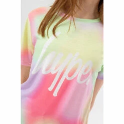 Hype. Girls Pastel Spray Paint Script T-Shirt -Hype Shop unnamed file 184