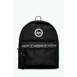 Hype Black Branded Backpack