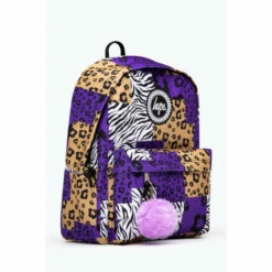 Hype. Purple Animal Patch Backpack -Hype Shop unnamed file 1891