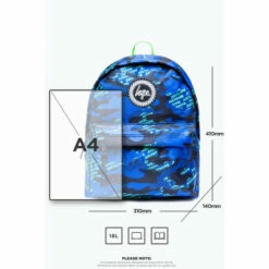Hype. Neon Logo Camo Backpack -Hype Shop unnamed file 1965