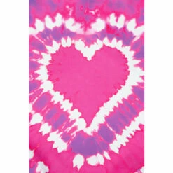 Hype. Pink Heart Hippy Tie Dye Tote Bag -Hype Shop unnamed file 1972