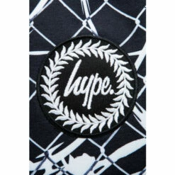 Hype Unisex Boys Black Fence Crest Backpack -Hype Shop unnamed file 2047