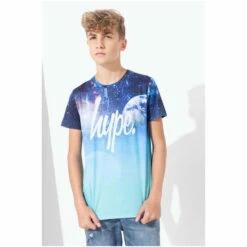 Hype. Kids Black Space Fade T-Shirt -Hype Shop unnamed file 205
