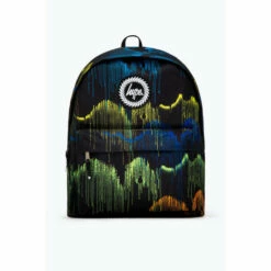 Hype. Black Dark Forest Wave Drip Backpack