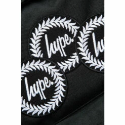 Hype. Black Three Badge Backpack -Hype Shop unnamed file 2096