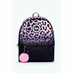 Hype. Pink Disco Leopard Fade Crest Backpack