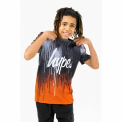 Hype. Orange Drips Script T-Shirt