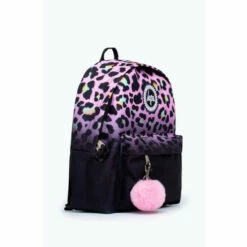 Hype. Pink Disco Leopard Fade Crest Backpack -Hype Shop unnamed file 2111