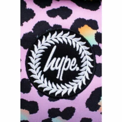 Hype. Pink Disco Leopard Fade Crest Backpack -Hype Shop unnamed file 2112