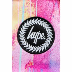 Hype. Unisex Pink Spray Drips Crest Backpack -Hype Shop unnamed file 2127