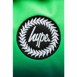 Hype. Lime Green Fade Crest Backpack -Hype Shop unnamed file 2143