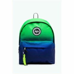 Hype. Lime Green Fade Crest Backpack -Hype Shop unnamed file 2146