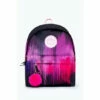 Hype. Dark Pink Drips Crest Backpack -Hype Shop unnamed file 2156