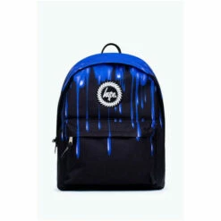 Hype. Blue Slime Drips Crest Backpack -Hype Shop unnamed file 2232