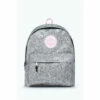 Hype. Silver Glitter Pink Crest Backpack -Hype Shop unnamed file 2252