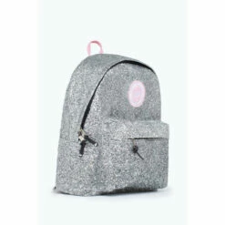 Hype. Silver Glitter Pink Crest Backpack 4 Hype. Silver Glitter Pink Crest Backpack -Hype Shop unnamed file 2254