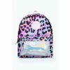 Hype. Purple Rainbow Leopard Holographic Pocket Crest Backpack -Hype Shop unnamed file 2265