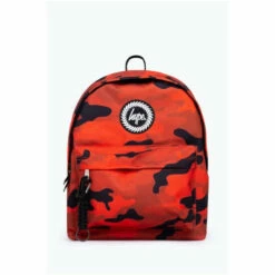 Hype. Red Camo Crest Backpack -Hype Shop unnamed file 2277