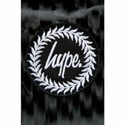Hype. Unisex Black Steel Crest Backpack -Hype Shop unnamed file 2281