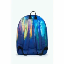 Hype. Navy Blue Watercolour Drips Crest Backpack -Hype Shop unnamed file 2286