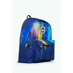 Hype. Navy Blue Watercolour Drips Crest Backpack -Hype Shop unnamed file 2287