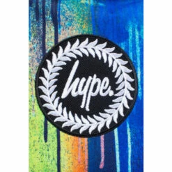 Hype. Navy Blue Watercolour Drips Crest Backpack -Hype Shop unnamed file 2288