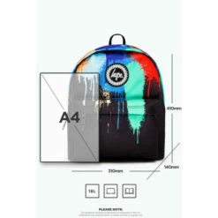Hype. Black Graffiti Drip Backpack -Hype Shop unnamed file 2327