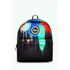 Hype. Black Graffiti Drip Backpack -Hype Shop unnamed file 2331