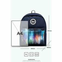 Hype. Blue Coloured Pocket Drip Backpack -Hype Shop unnamed file 2353