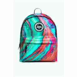 Hype. Orange/Green Out Of Space Marble Backpack -Hype Shop unnamed file 2365