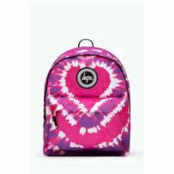 Hype. Pink Heart Hippy Tie Dye Backpack -Hype Shop unnamed file 2410