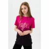 Hype. Berry Red Fade Script T-Shirt -Hype Shop unnamed file 242