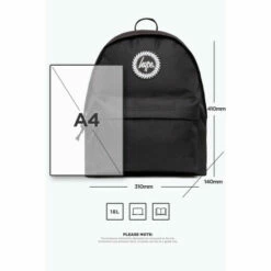 Hype. Black Backpack -Hype Shop unnamed file 2436
