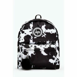 Hype Black Mono Cow Backpack