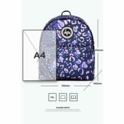 Hype. Purple Animal Print Backpack -Hype Shop unnamed file 2472