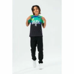 Hype. Boy's Blue T-Shirt Electric Camo Fade -Hype Shop unnamed file 249