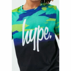 Hype. Boy's Blue T-Shirt Electric Camo Fade -Hype Shop unnamed file 250