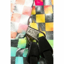Hype. Unisex Pink Rainbow Check Crest Backpack -Hype Shop unnamed file 2522