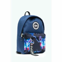 Hype. Blue Pocket Space Dinosaur Mini Backpack -Hype Shop unnamed file 2627