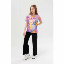 Hype. Girls Lilac Marker Scribble Script T-Shirt -Hype Shop unnamed file 267